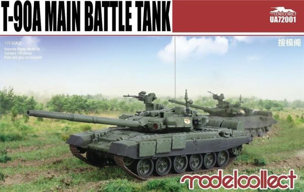 1/72 T-90A Main Battle Tank (welded turret, Model Collect 72001