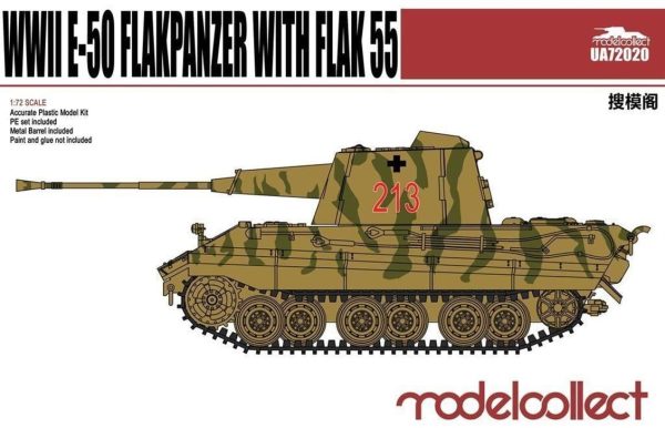 1/72 Germany WWII E-50 Flakpanzer with FLA, Model Collect 72020
