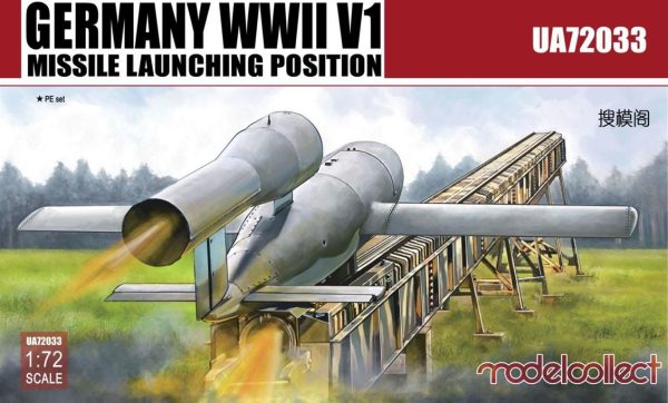 1/72 Germany WWII V1 Missile launching pos, Model Collect 72033