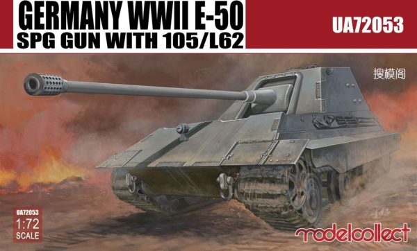 1/72 Germany WWII E-50 SPG GUN with 105/L6, Model Collect 72053
