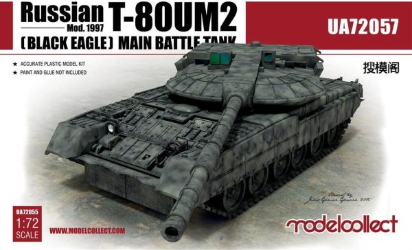 1/72 Russian T-80UM2 (Black eagle) Main Ba, Model Collect 72057