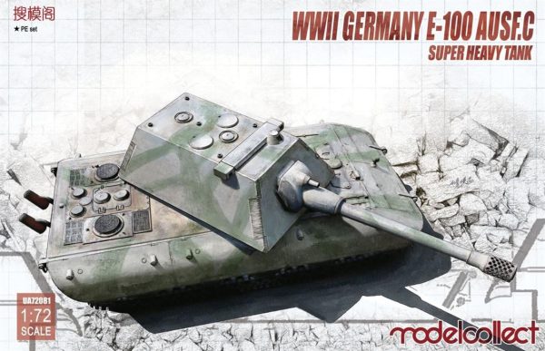 1/72 Germany WWII E-100 Heavy Tank with Kr, Model Collect 72081
