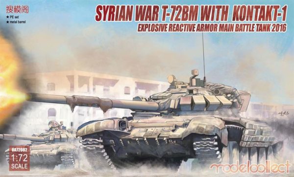 1/72 Syrian War T-72BM with Kontakt-1 expl, Model Collect 72082