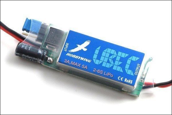 UBEC 3 Amper 2-5S LiPo, Hobbywing 86010010