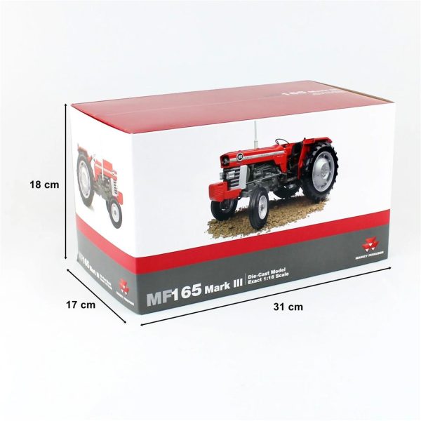 1/16 Massey Ferguson 165 Mark III (Avrupa Tipi) Traktör Diecast İş Makinası Mod, Universal Hobbies UH4052 - Görsel 5