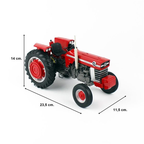 1/16 Scale Massey Ferguson 165 (Amerikan Tipi) Traktör Diecast İş Makinası Mode, Universal Hobbies UH4053 - Görsel 6