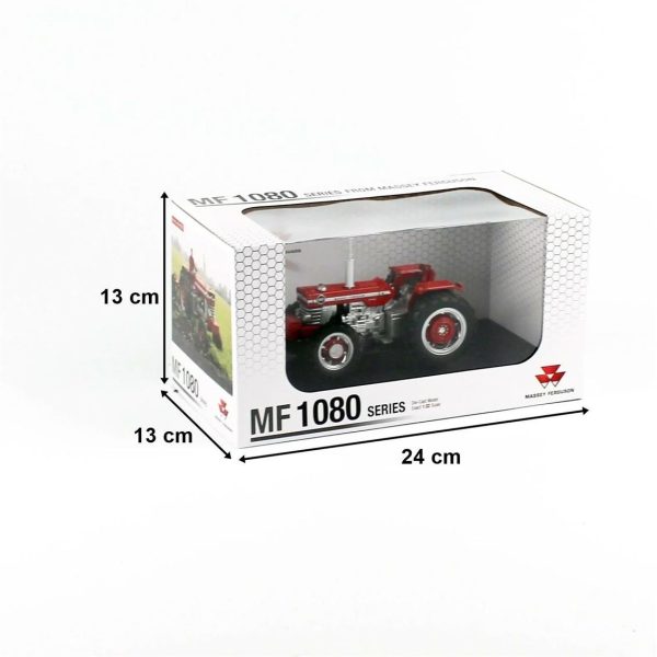 1/32 Massey Ferguson 1080 4WD Traktör Diecast, Universal Hobbies UH4169 - Görsel 5