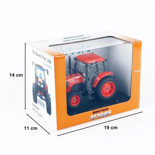 1/32 Kubota M108S Traktör Diecast, Universal Hobbies UH4899 - Görsel 5
