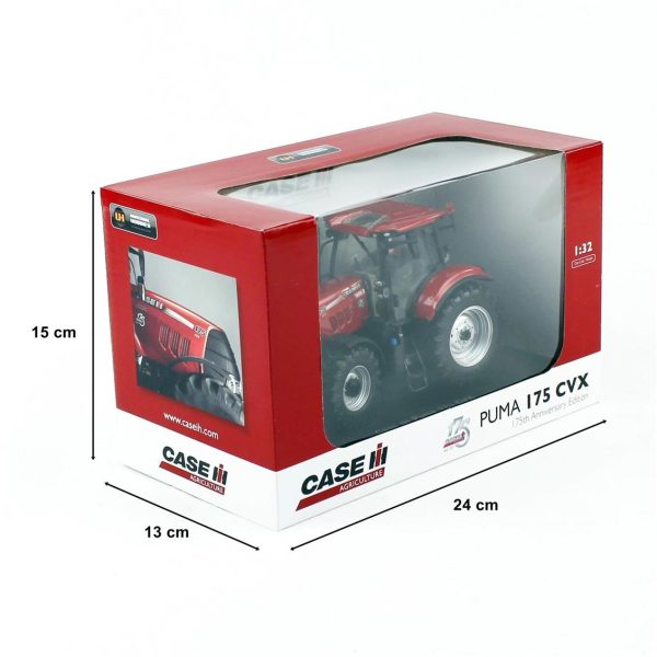 1/32 Case IH Puma 175 CVX Traktör 175th Anniversary Edition Diecast Tarımsal, Universal Hobbies UH5285 - Görsel 4