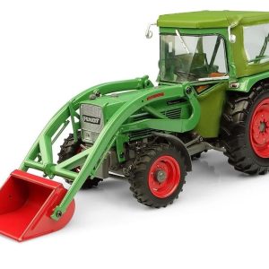 1/32 Fendt Farmer 5S 4WD Kabinli ve Önden Kepçeli Traktör Diecast, Universal Hobbies UH5310