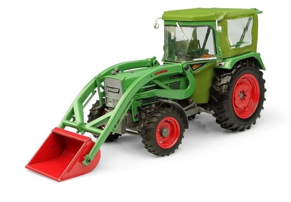 1/32 Fendt Farmer 5S 4WD Kabinli ve Önden Kepçeli Traktör Diecast, Universal Hobbies UH5310