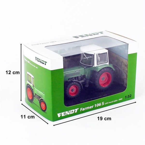 1/32 Fendt Farmer 105S Turbomatik Kabinli Traktör Diecast el, Universal Hobbies UH5312 - Görsel 4