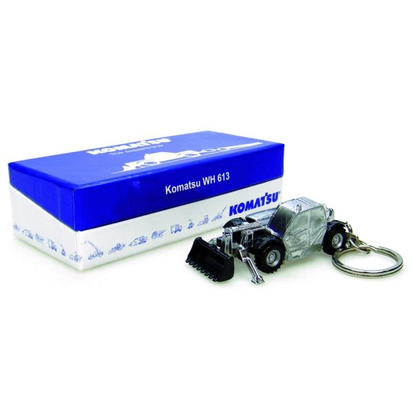 Komatsu WH613 Teleskobik Kepçe Kromajlı Metal Anahtarlık, Universal Hobbies UH5554 - Görsel 2