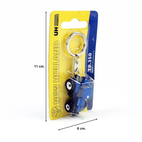 New Holland T8.350 Traktör Metal Anahtarlık, Universal Hobbies UH5862 - Görsel 5