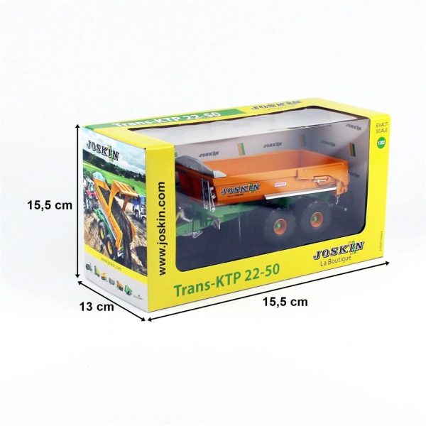 1/32 Joskin Trans-KTP 22/50 Damperli Treyler Diecast, Universal Hobbies UH6355 - Görsel 5