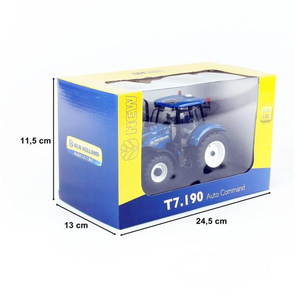 1/32 New Holland T7.190 Otomatik Komutlu Traktör Diecast, Universal Hobbies UH6363 - Görsel 6