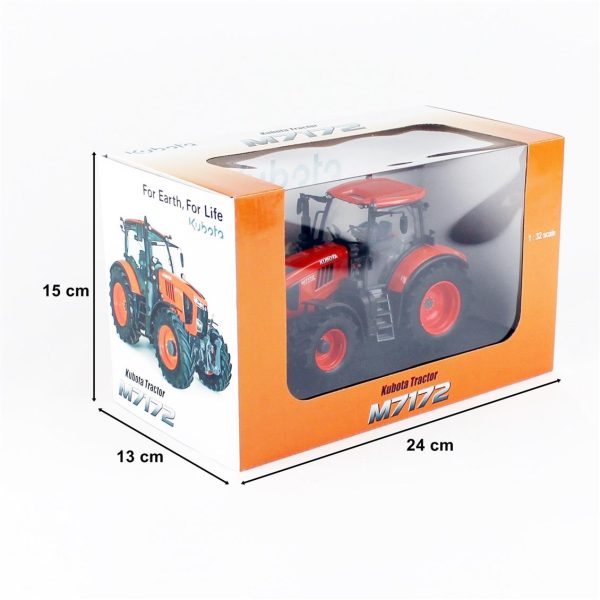 1/32 Kubota M7172 Traktör Diecast, Universal Hobbies UH6439 - Görsel 5