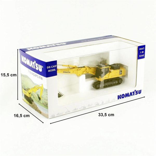 1/50 Komatsu PC450 Kısa Bomlu Ekskavatör Diecast, Universal Hobbies UH8004 - Görsel 5
