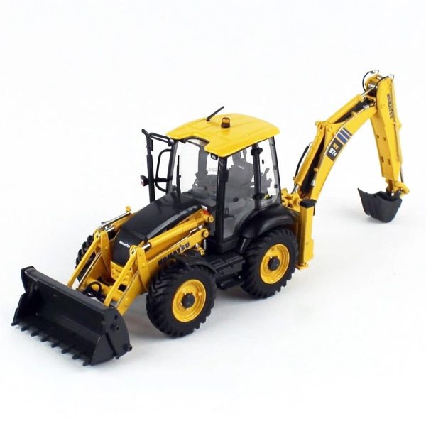 1/50 Komatsu WB97S-8 4WD Backoe Loder Diecast, Universal Hobbies UH8139 - Görsel 2