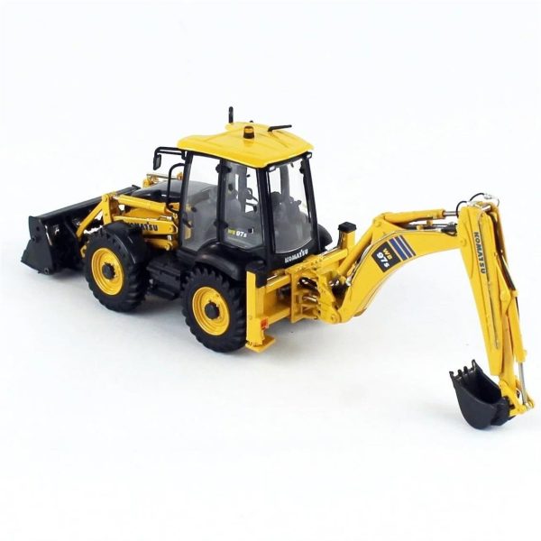 1/50 Komatsu WB97S-8 4WD Backoe Loder Diecast, Universal Hobbies UH8139 - Görsel 3