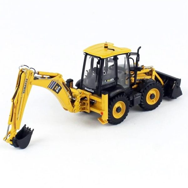 1/50 Komatsu WB97S-8 4WD Backoe Loder Diecast, Universal Hobbies UH8139 - Görsel 4
