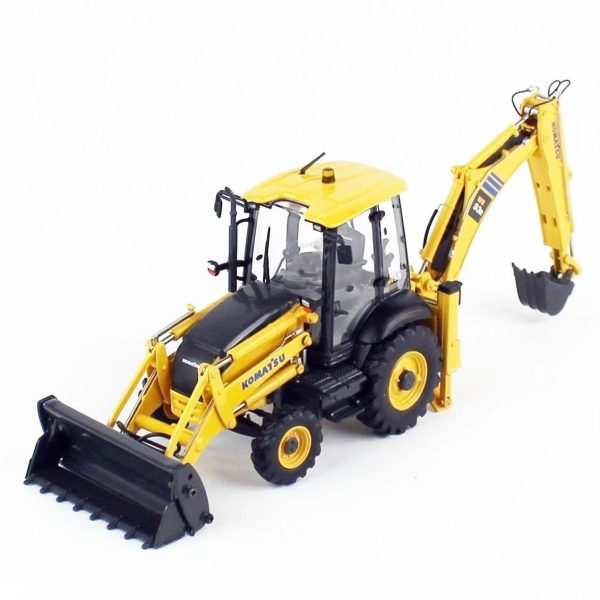 1/50 Komatsu WB93-R 2WD Backhoe Loder Diecast, Universal Hobbies UH8142 - Görsel 2