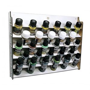 Duvar Tipi Ahşap Boya Standı 35 ve 60 ml. Kaplar için, Vallejo 26009