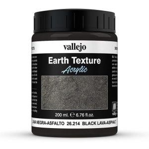 200 ml. Black Lava Diorama Toprak Dokusu Yapma Boyası, Vallejo 26214