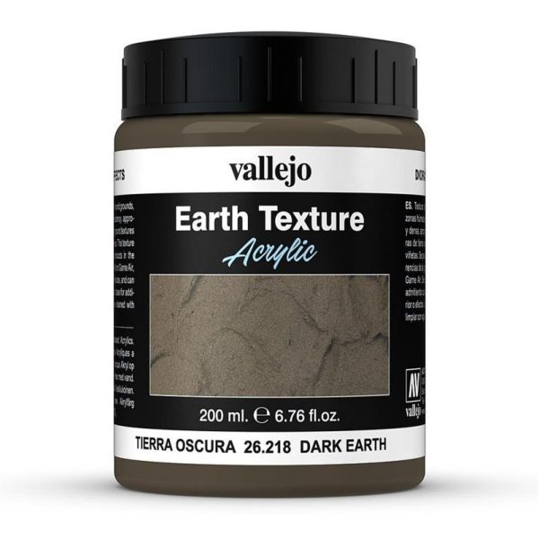 200 ml. Dark Earth Diorama Toprak Dokusu Yapma Boyası, Vallejo 26218