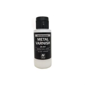 60 ml. Parlak Metal Vernik Maket Boyası, Vallejo 26657