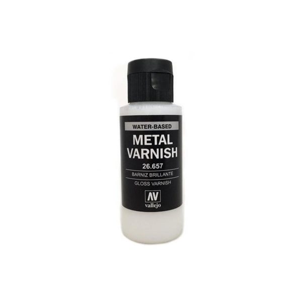 60 ml. Parlak Metal Vernik Maket Boyası, Vallejo 26657