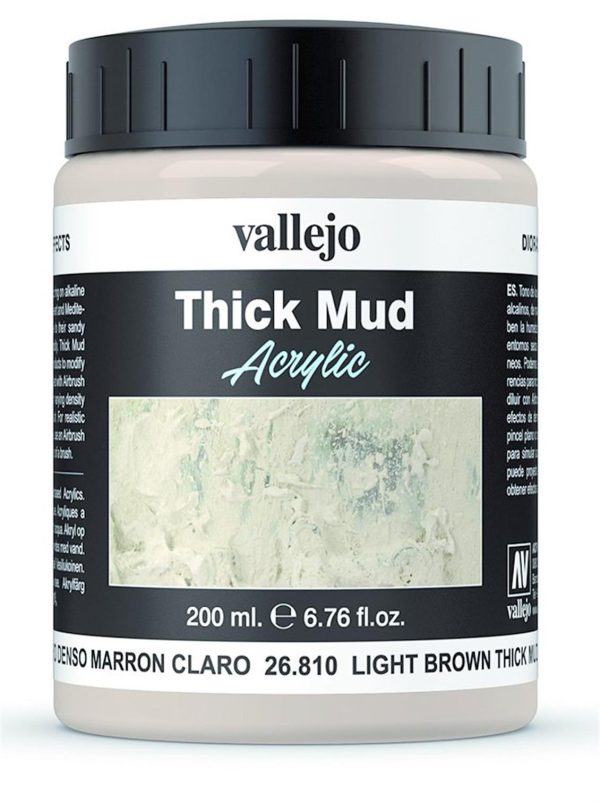 200 ml. Light Brown Splash Çamur Dokusu, Vallejo 26810