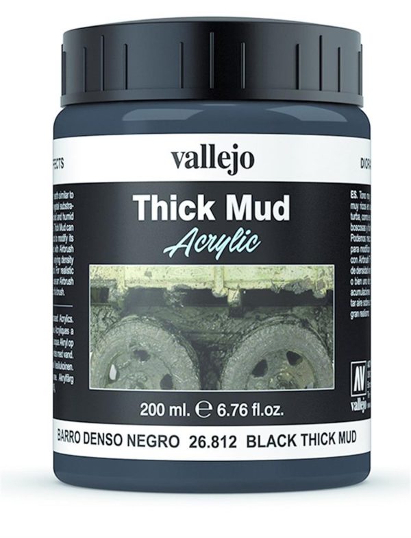 200 ml. Black Splash Çamur Dokusu, Vallejo 26812