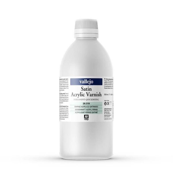 500 ml. Yarı Mat Vernik Maket Boyası, Vallejo 28519