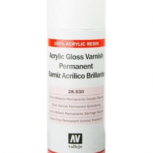 400 ml. Parlak Vernik Sprey Maket Boyası, Vallejo 28530