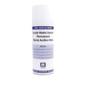 400 ml. Mat Vernik Sprey Maket Boyası, Vallejo 28531