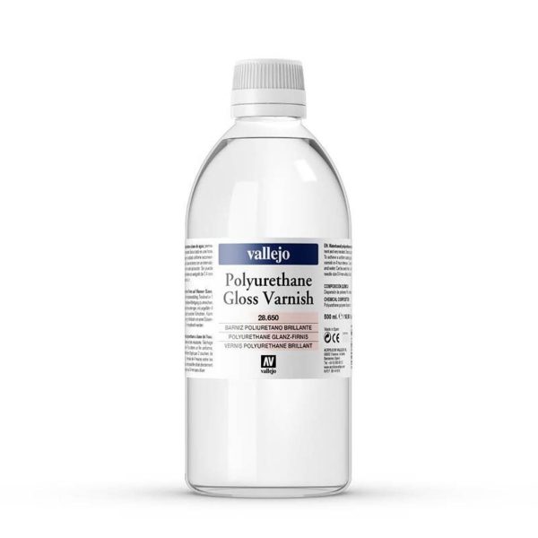 500 ml. Poliürethan Parlak Vernik Maket Boyası, Vallejo 28650