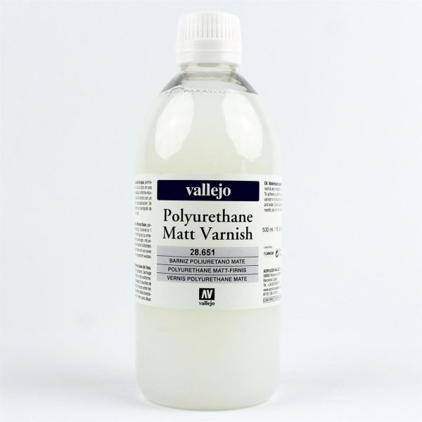 500 ml. Poliürethan Mat Vernik Maket Boyası, Vallejo 28651
