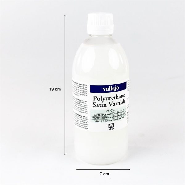500 ml. Poliürethan Yarı Mat Vernik Maket Boyası, Vallejo 28652 - Görsel 2