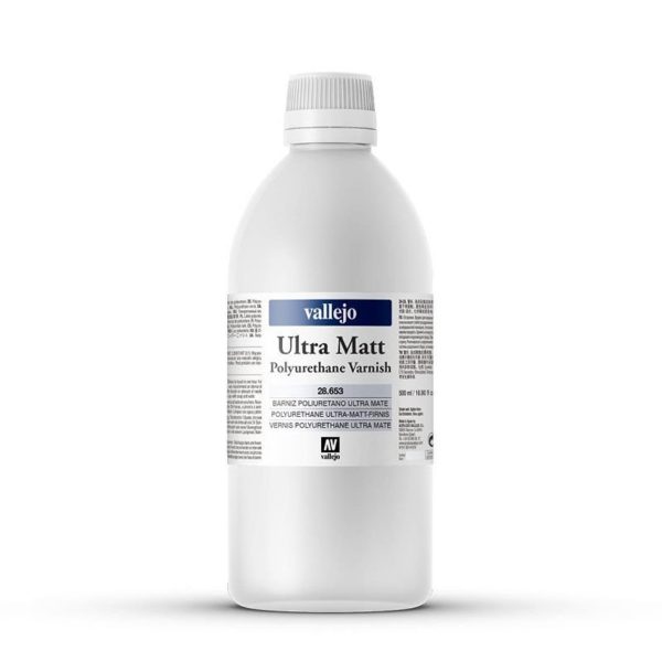 500 ml. Poliürethan Ultra Mat Vernik Maket Boyası, Vallejo 28653