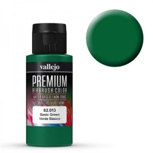 60 ml. Basic Green Opaque Premium RC Color Serisi Maket Boyası, Vallejo 62013