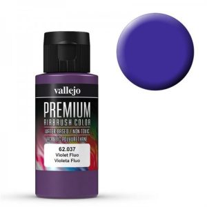 60 ml. Violet Fluorescent Premium RC Color Serisi Maket Boyası, Vallejo 62037