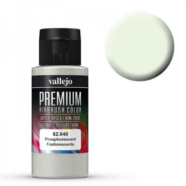 60 ml. Phosphorescent Premium RC Color Serisi Maket Boyası, Vallejo 62040