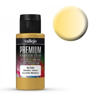 60 ml. Metalik Yellow Pearl&Metaliks Premium RC Color Serisi Maket Boyası, Vallejo 62042
