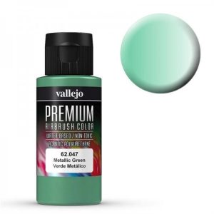 60 ml. Metalik Green Pearl&Metaliks Premium RC Color Serisi Maket Boyası, Vallejo 62047