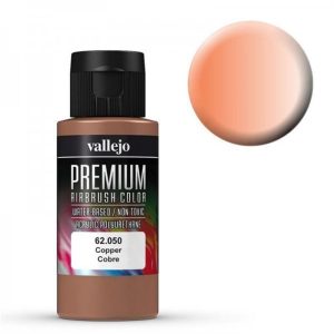 60 ml. Bakır Pearl&Metaliks Premium RC Color Serisi Maket Boyası, Vallejo 62050