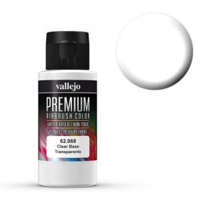 60 ml. Clear Base (Şeffaflaştırıcı) Premium RC Color Serisi Maket Boyası, Vallejo 62068