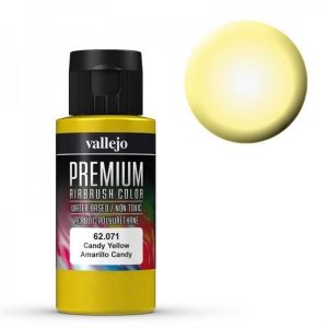 60 ml. Candy Yellow Premium RC Color Serisi Maket Boyası, Vallejo 62071