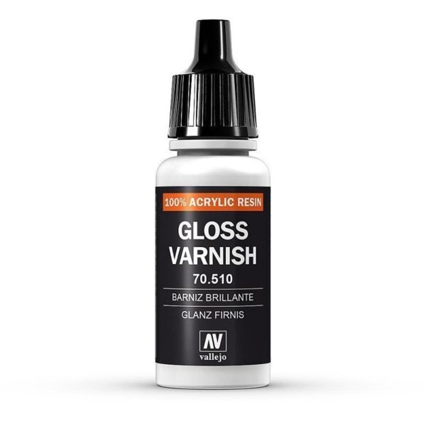 17 ml. Parlak Vernik Maket Boyası, Vallejo 70510