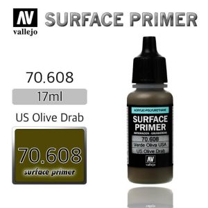 17 ml. U.S. Olive Drab Astar Maket Boyası, Vallejo 70608